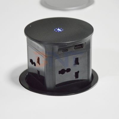 BNT caricabatterie senza fili Automatico Pneumatico Pop-up Cucina Sink Tap Nuovo Disegno Tavolo 4 prese Automatico Moderno