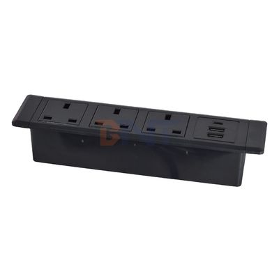 3UK Outlets Desktop Socket Multifunzionale con presa elettrica 3AC e 2*USB A+1*USB C