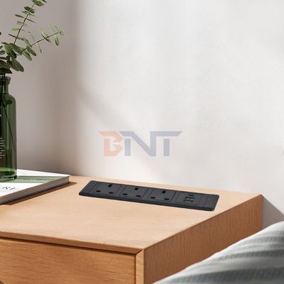 3UK Outlets Desktop Socket Multifunzionale con presa elettrica 3AC e 2*USB A+1*USB C