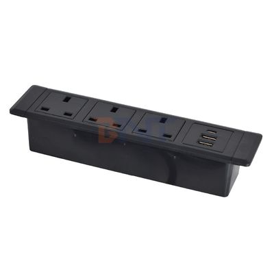 3UK Outlets Desktop Socket Multifunzionale con presa elettrica 3AC e 2*USB A+1*USB C