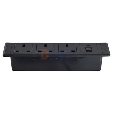 3UK Outlets Desktop Socket Multifunzionale con presa elettrica 3AC e 2*USB A+1*USB C
