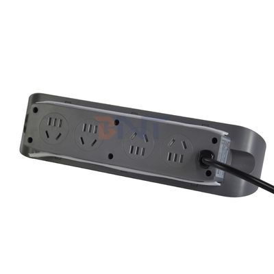 3 prese di corrente multifunzione per desktop con presa elettrica 8AC e doppia presa di ricarica USB A + C