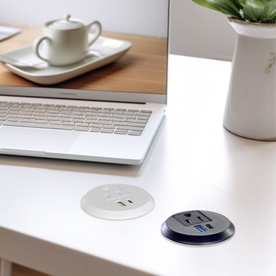 50mm Collegamenti elettrici rotondi e prese standard con porta di ricarica USB tipo C