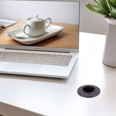 Set di divani di design rotondo con presa di corrente incorporata con presa di carica USB di carica TYPE C