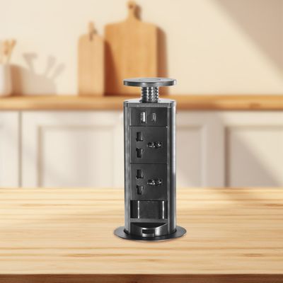 Socket universale di alimentazione della cucina Sacar El Enchufe De La Cocina Tavolo nascosto socket di cucina pop-up per cucina intelligente moderna
