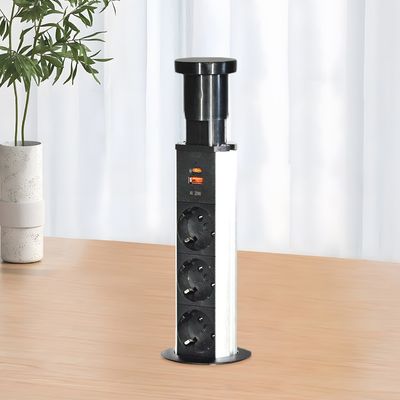Socket universale di alimentazione della cucina Sacar El Enchufe De La Cocina Tavolo nascosto socket di cucina pop-up per cucina intelligente moderna