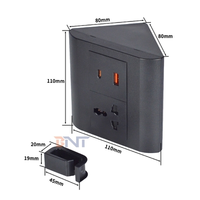 presa universale per ufficio e casa 1 prese di corrente di tavolo presa di corrente con USB A + C prese IP44 per più dispositivi
