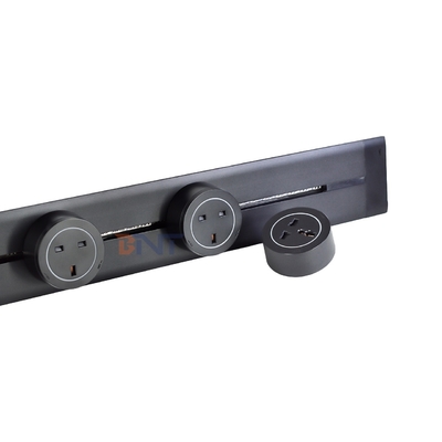 Presa a binario a parete in stile moderno, comoda presa multipla rimovibile CA per standard universali del Regno Unito