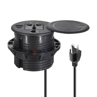Divano Rotondo con Presa di Corrente Integrata con Prese di Corrente Standard Universali USB A+C & HDMI & Rete