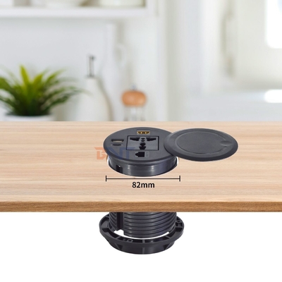Divano Rotondo con Presa di Corrente Integrata con Prese di Corrente Standard Universali USB A+C & HDMI & Rete