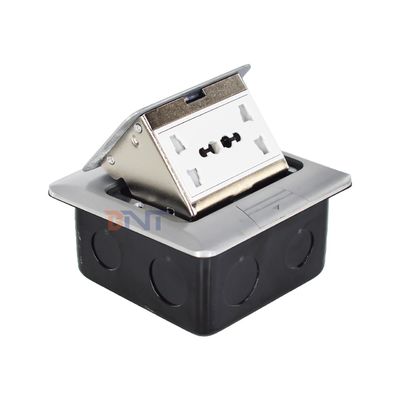 Presa a scomparsa a pavimento universale personalizzata, a sollevamento motorizzato, con funzione nascosta, impermeabile IP44