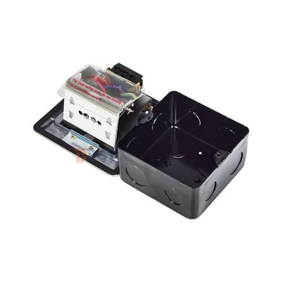 Presa a scomparsa a pavimento universale personalizzata, a sollevamento motorizzato, con funzione nascosta, impermeabile IP44