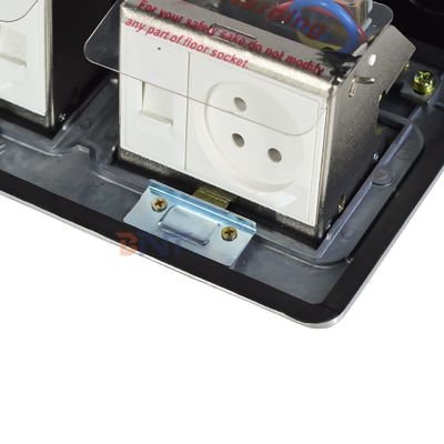 ODM/OEM Acque resistenti tipo pop-up nascosto scatola di presa a pavimento Israel Standard 2 prese di corrente alternata prese di terra