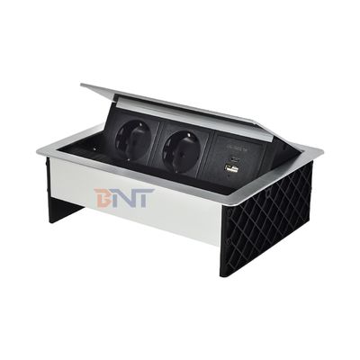 Fabbrica personalizzata Pulsera da scrivania Tavolo Flip Cover 20W Socket USB Nascosto Grommet di potenza da scrivania