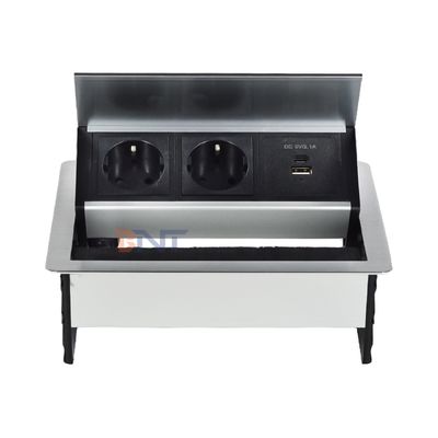 Fabbrica personalizzata Pulsera da scrivania Tavolo Flip Cover 20W Socket USB Nascosto Grommet di potenza da scrivania